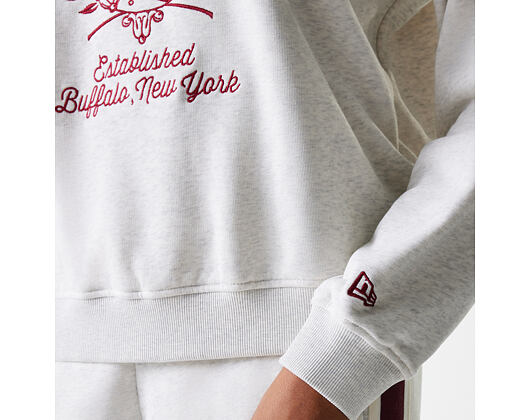 Damen Pullover New Era - Crest Crewneck - Heather Grey