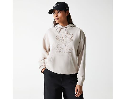 Damen Pullover New Era - Crest Hoodie - Stone