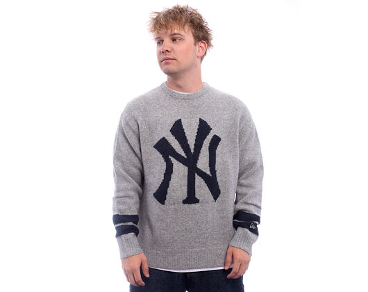 Strickpullover New Era - MLB Sweater Knit - NY Yankees - Heather Grey