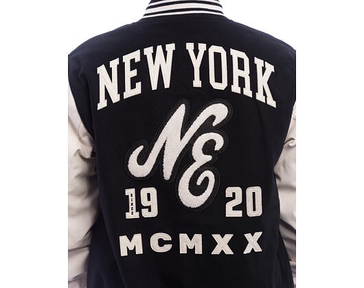 Jacke New Era - Patch Varsity Jacket - Black