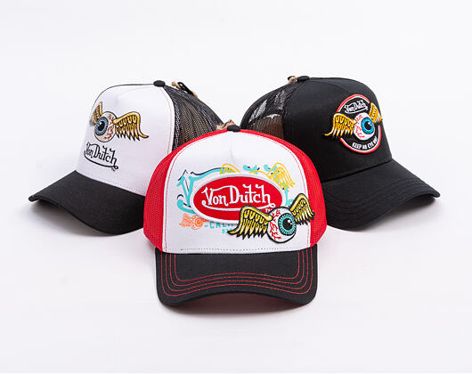 Kappe Von Dutch - Trucker - Patches - White/Red