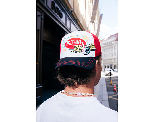 Kappe Von Dutch - Trucker - Patches - White/Red