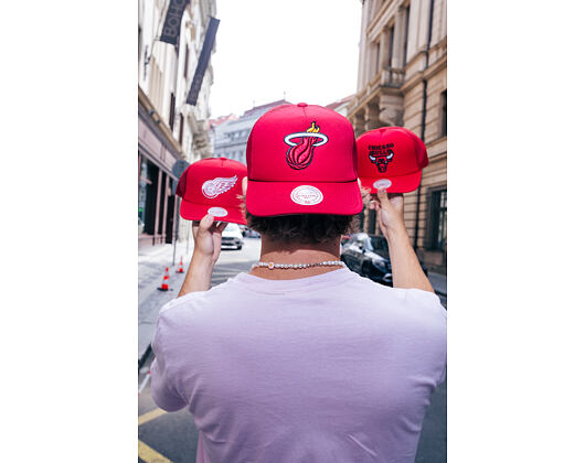 Kappe Mitchell & Ness - Evergreen Trucker - Miami Heat - Red