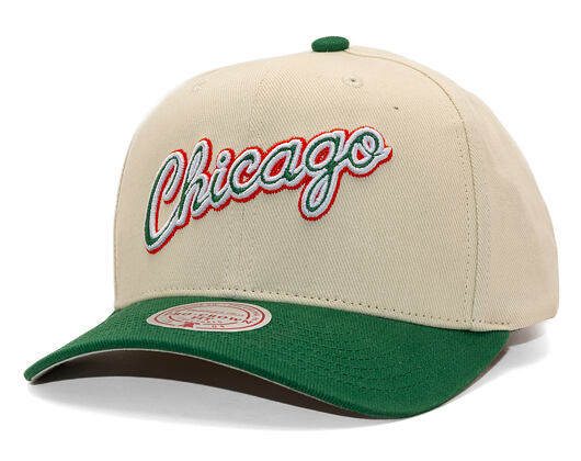 Kappe Mitchell & Ness - Green Orange Pro Crown - Chicago Bulls - Sand/Green