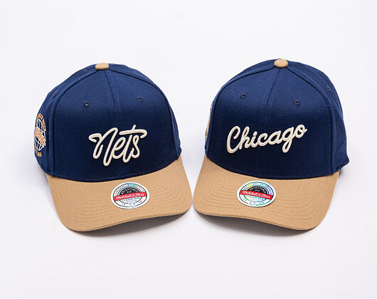 Kappe Mitchell & Ness - Sand Storm Classic Red - Brooklyn Nets - Navy/Sand