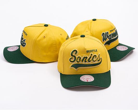 Kappe Mitchell & Ness - Harvest Gold Pro Crown - Seattle Supersonics - Gold/Green