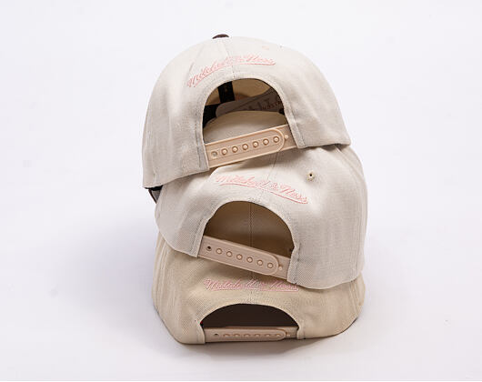 Kappe Mitchell & Ness - Blush Sand Classic Red - Milwaukee Bucks - Sand/Brown