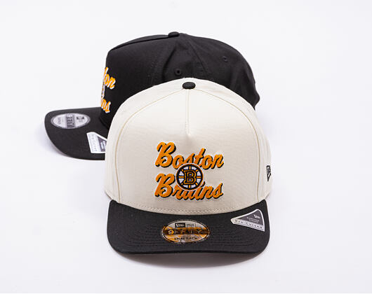 Basecap New Era - NHL Chainstitch 9FIFTY A-Frame - Boston Bruins - Chrome White