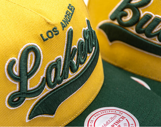 Kappe Mitchell & Ness - Harvest Gold Pro Crown - LA Lakers - Gold/Green