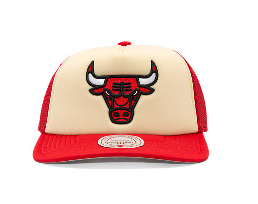 Kappe Mitchell & Ness - NBA Vintage Block Trucker - Chicago Bulls - Cream