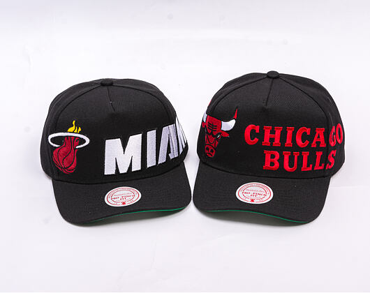 Kappe Mitchell & Ness - NBA Busted Pro - Miami Heat - Black