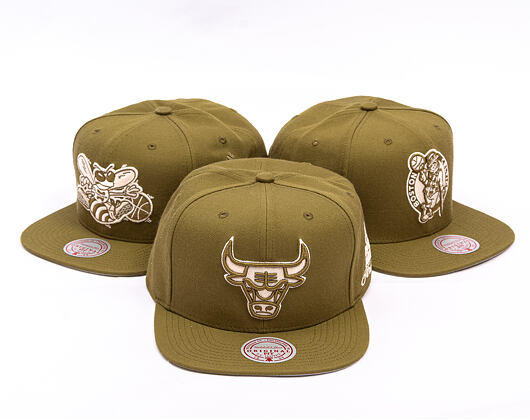 Kappe Mitchell & Ness - NBA Fashion Basic Snapback - Chicago Bulls - Olive