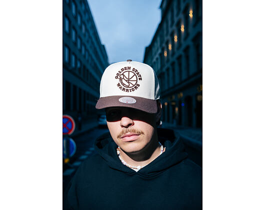 Kappe Mitchell & Ness - NBA Fashion Basic 2T Pro - Golden State Warriors - Cream