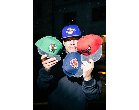 Kappe Mitchell & Ness - NBA Denim Patchwork - Chicago Bulls - Red