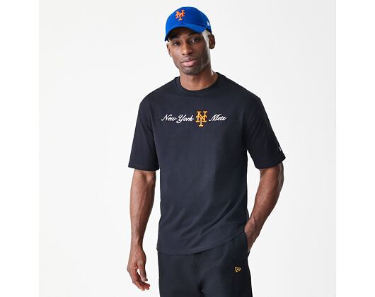 T-Shirt New Era - MLB Graphic Oversized Tee - NY Mets - Black