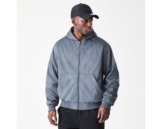 Jacke New Era - NBA Suede Hooded Jacket - Chicago Bulls - Grape