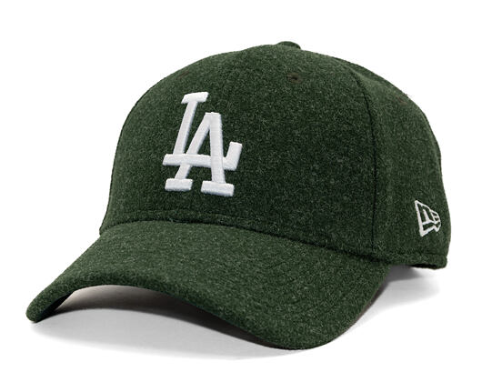 Kappe New Era - MLB Melton Wool 9FORTY - LA Dodgers - Dark Green / White
