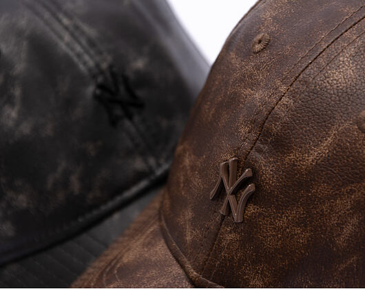 Damen Kappe New Era - MLB Worn PU 9TWENTY - NY Yankees - Brown