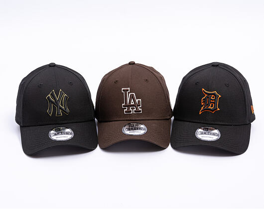 Kappe New Era - MLB Team Outline 9FORTY - LA Dodgers - Brown / Stone