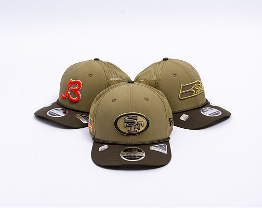 Kappe New Era - NFL25 "Salute to Service" - 9SEVENTY Stretch-Snap - San Francisco 49ers 