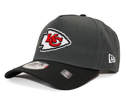 Kappe New Era - NFL Charcoal Drop 9FORTY A-Frame - Kansas City Chiefs - Steel Clouds / Black