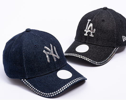 Damen Kappe New Era - MLB Womens Distressed 9FORTY - NY Yankees - Blue