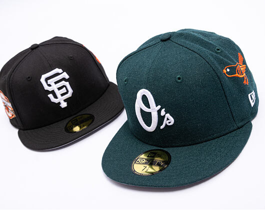 Kappe New Era - MLB "Image Drop" ALL OVER 59FIFTY - Baltimore Orioles - Dark Green