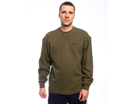 Langarm Shirt Karl Kani - Signature Boxy Waffle Longsleeve - Green