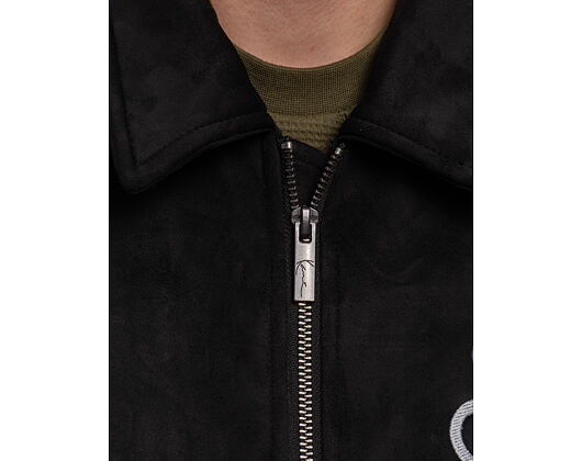 Jacke Karl Kani - Legacy Faux Suede Bowling Jacke - Black