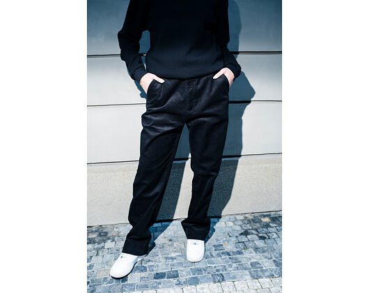 Hose New Era - Branded Cord Chino Pants - Black