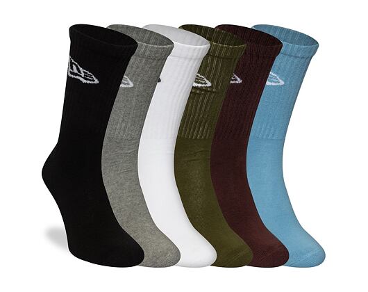 Socken New Era - Flag Crew Socks 6pk - Multi Color
