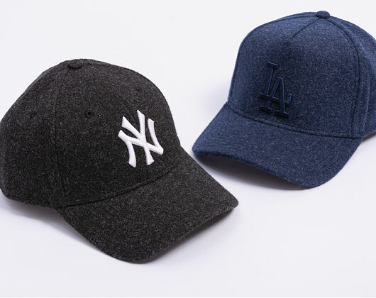Kappe New Era - MLB Melton Wool 9FORTY - NY Yankees - Black / White