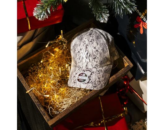 Damen Kappe New Era - MLB Snake 9FORTY - NY Yankees - Gray / White