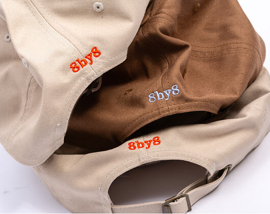 Kappe 8by8 - Dadcap - "running late is my cardio" - Brown/Sky Blue