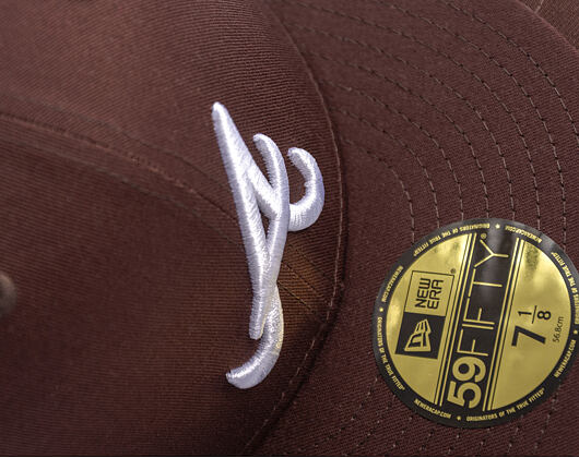 Kappe New Era - MLB Seasonal 59FIFTY - Atlanta Braves - Burnt Wood - Brown