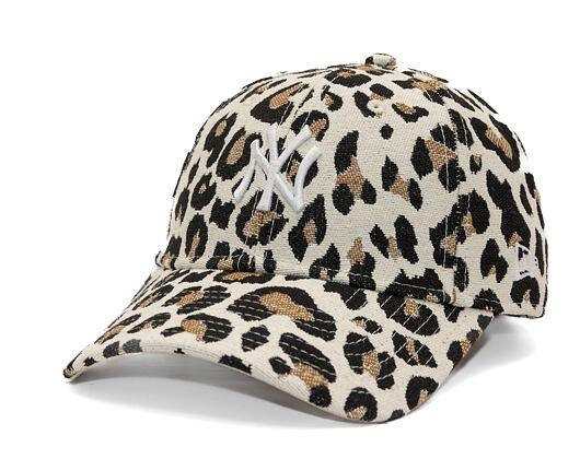 Damen Kappe New Era - MLB Leopard Midi 9FORTY - NY Yankees - Camel