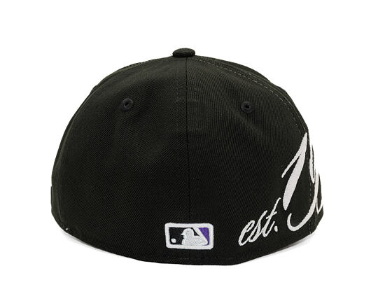 Kappe New Era - MLB Established 59FIFTY Low Profile - Colorado Rockies - Black