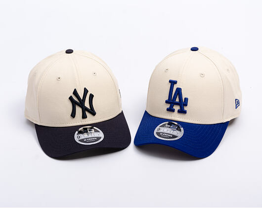 Kappe New Era - MLB Colorblock 9FORTY M-CROWN - NY Yankees - Cream