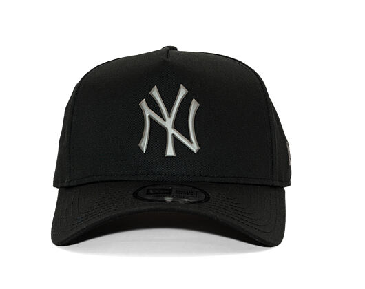 Kappe New Era - MLB Metallic 9FORTY A-Frame - NY Yankees - Black