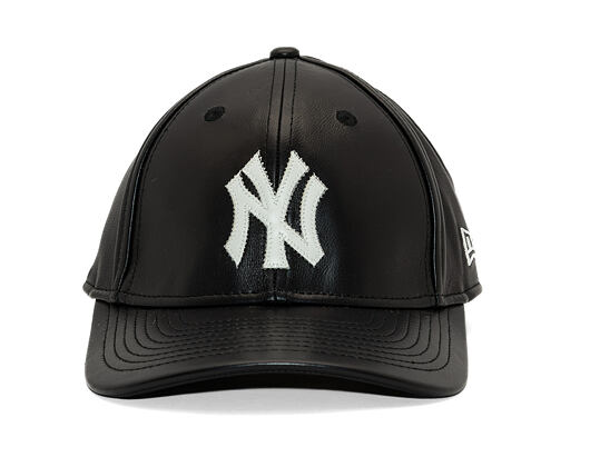 Kappe New Era - MLB IMAGE DROP - Leather 9FORTY M-CROWN - NY Yankees - Black
