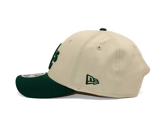 Kappe New Era - MLB Colorblock 9FORTY M-CROWN - Oakland Athletics - Cream