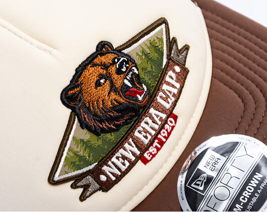 Kappe New Era - Branded Graphic 9FORTY M-CROWN Trucker - Cream