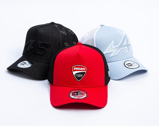 Kappe New Era - Ducati Motor Core 9FORTY Trucker - Scarlet