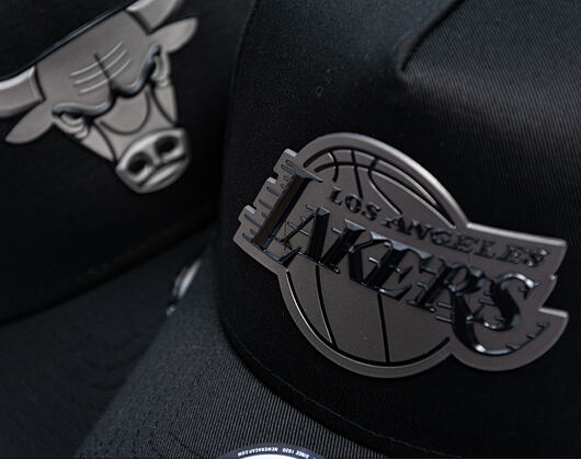 Kappe New Era - NBA Metallic 9FORTY A-Frame - LA Lakers - Black