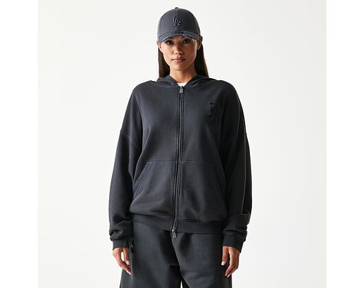 Pullover New Era - MLB Washed Full Zip Hoody - LA Dodgers - Dark Grey