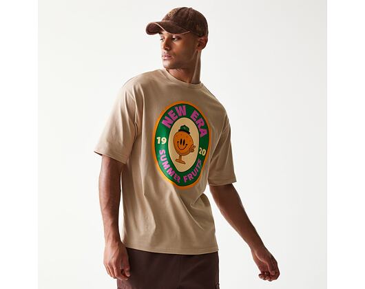 T-Shirt New Era - Fruit Graphic Oversized Tee - Camel