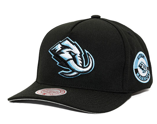Kappe Mitchell & Ness - Utah Mammoth - Double Clutch Pro Snapback - Black