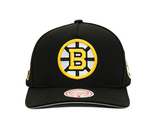 Kappe Mitchell & Ness - Boston Bruins - Double Clutch Pro Snapback - Black