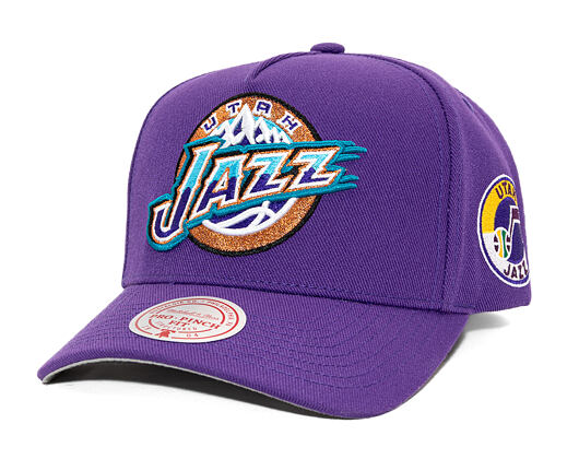 Kappe Mitchell & Ness - Utah Jazz - Double Clutch Pro Snapback Hwc - Purple