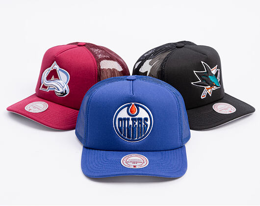 Kappe Mitchell & Ness - Edmonton Oilers - Evergreen Trucker - Blue